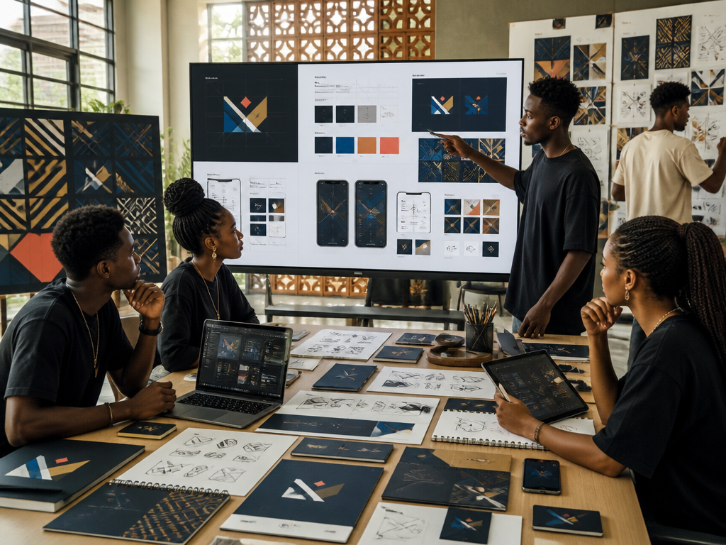 Technology identity system with digital and printed mockups